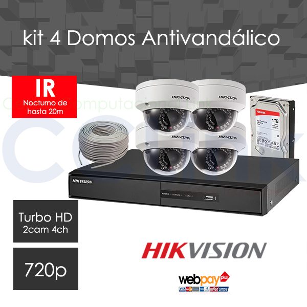 Kit 4 Domos Antivandálico