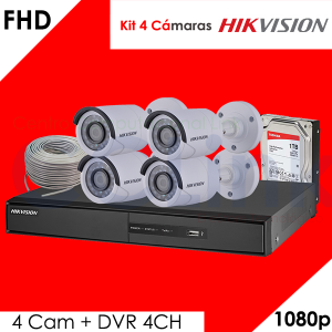 Kit 4 Cámaras 1080