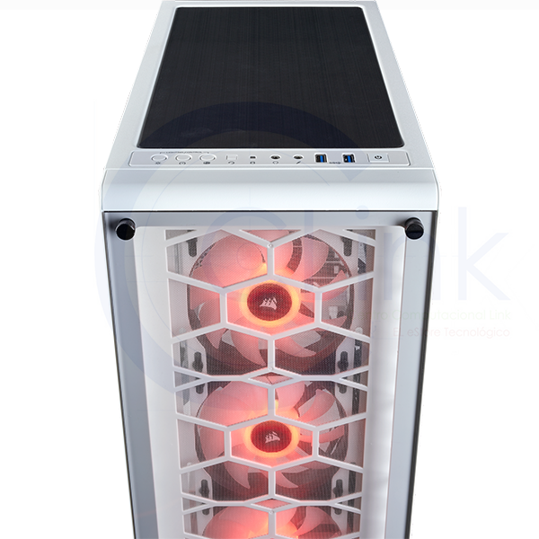 Gabinete Corsair Crystal 460X RGB SP120 Vidrio Templado - Imagen 5