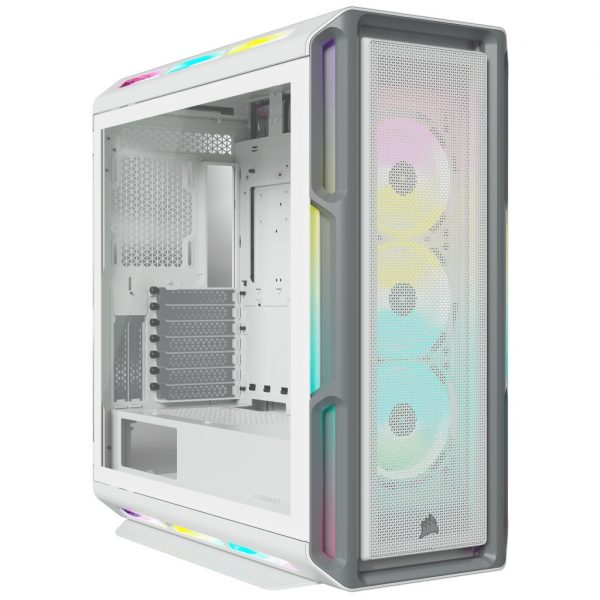 Gabinete Corsair iCUE 5000T RGB TG White Vidrio Templado