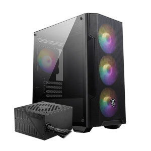 MSI KIT Gabinete Forge M100A + Fuente 600w 80Plus White