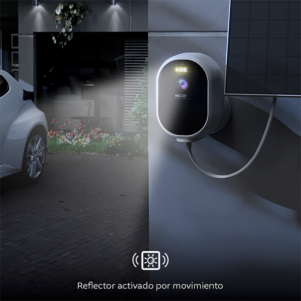 Nexxt Home Cámara Exterior 4MP 2K con Panel Solar NHC-OF20S - Imagen 3